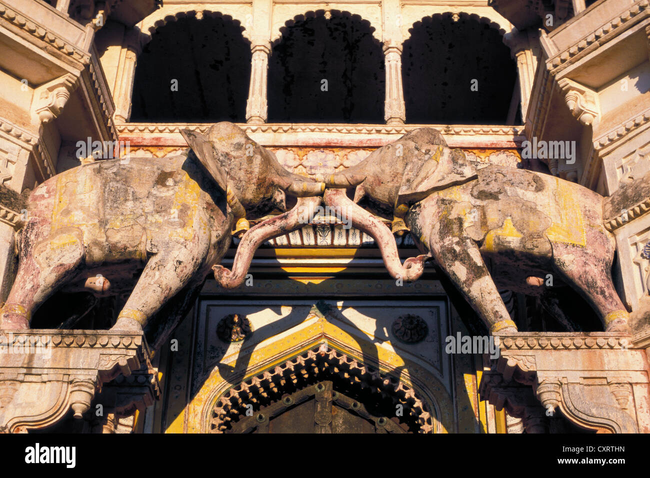 Elephant Gate, Hathi Pol, Palace of Bundi, Bundi, Rajasthan, India, Asia Stock Photo