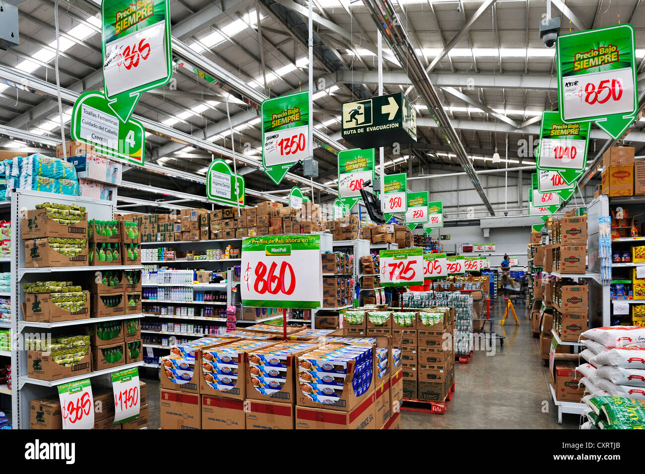 Supermarket near Puntarenas, Costa Rica, Central America Stock Photo ...