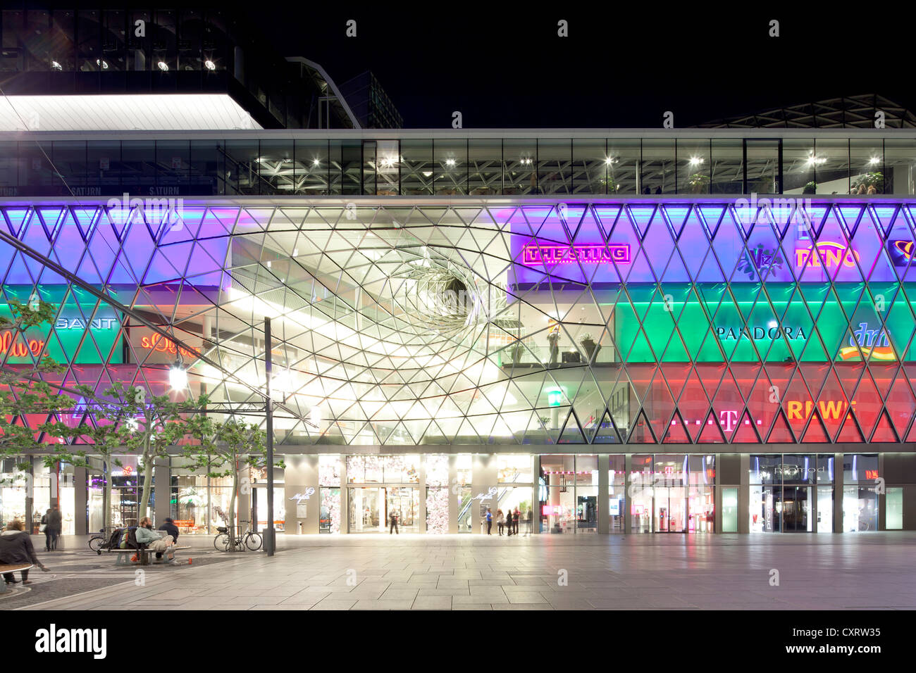 MyZeil shopping centre, Palais Quartier, Frankfurt am Main, Hesse, Germany, Europe, PublicGround Stock Photo