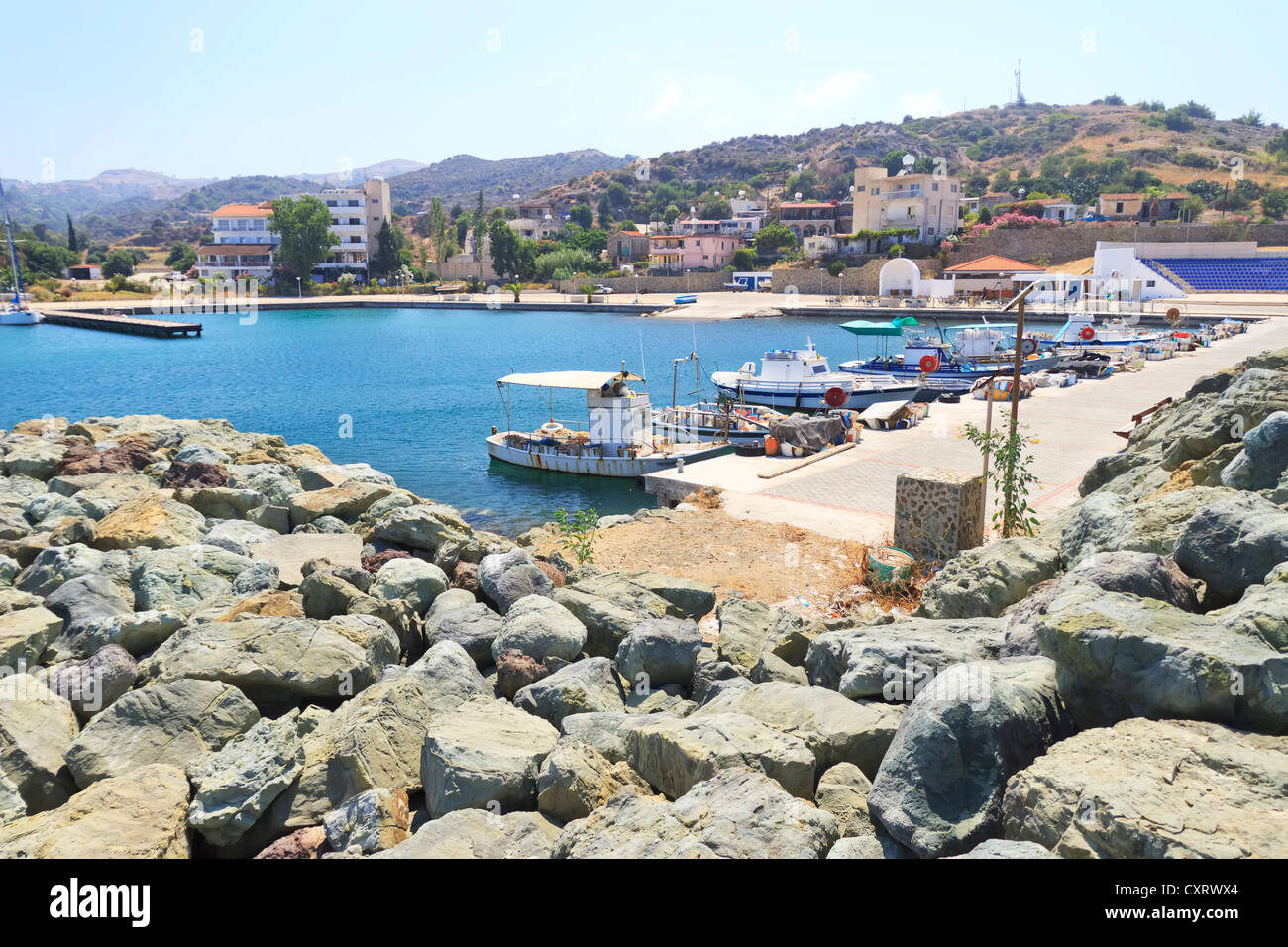 Kato Pyrgos marina, Paphos area, Cyprus Stock Photo Alamy