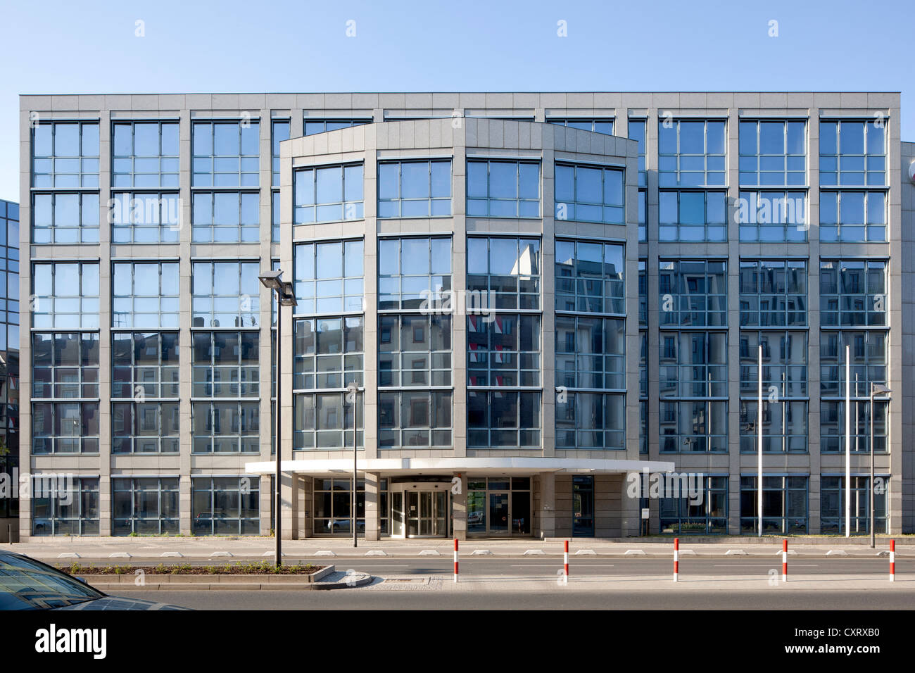 Office building on Oskar-von-Miller-Strasse street, Frankfurt am Main, Hesse, Germany, Europe, PublicGround Stock Photo