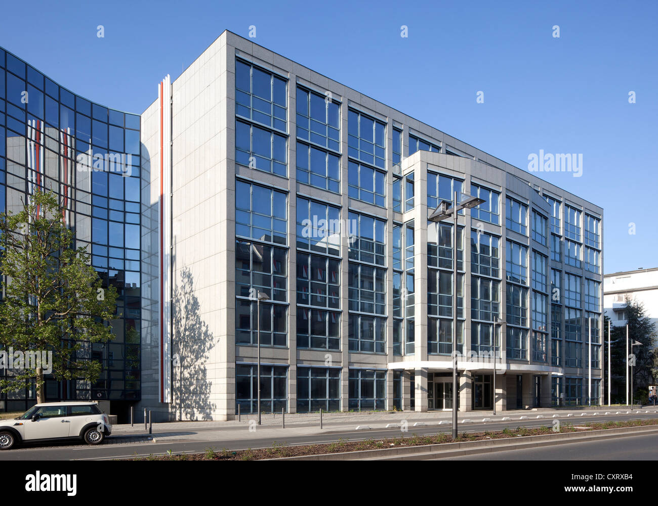 Office building on Oskar-von-Miller-Strasse, Frankfurt am Main, Hesse, Germany, Europe, PublicGround Stock Photo