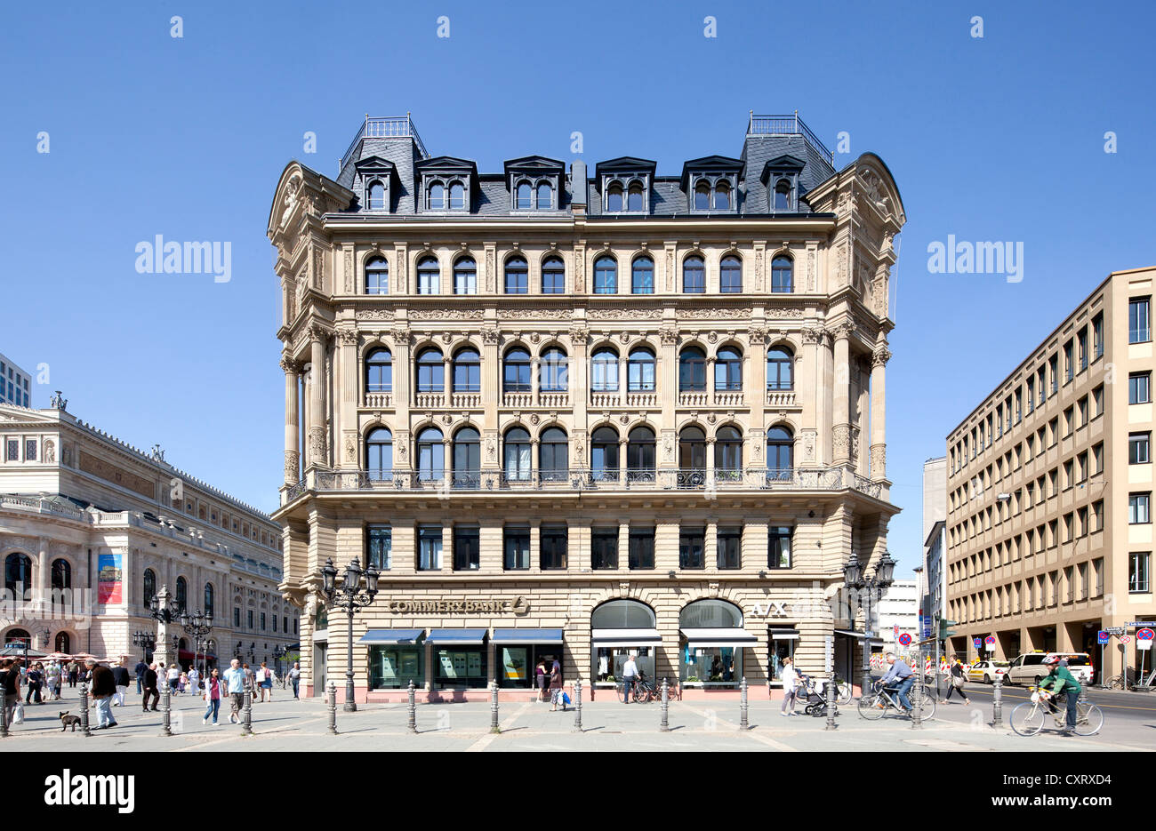 Historic commercial building on Opernplatz square, Frankfurt am Main, Hesse, Germany, Europe, PublicGround Stock Photo