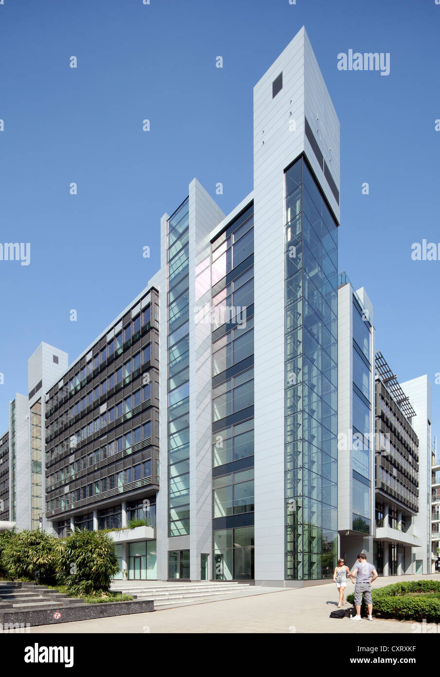 Buerozentrum Skylight office building, Frankfurt am Main, Hesse, Germany, Europe, PublicGround Stock Photo