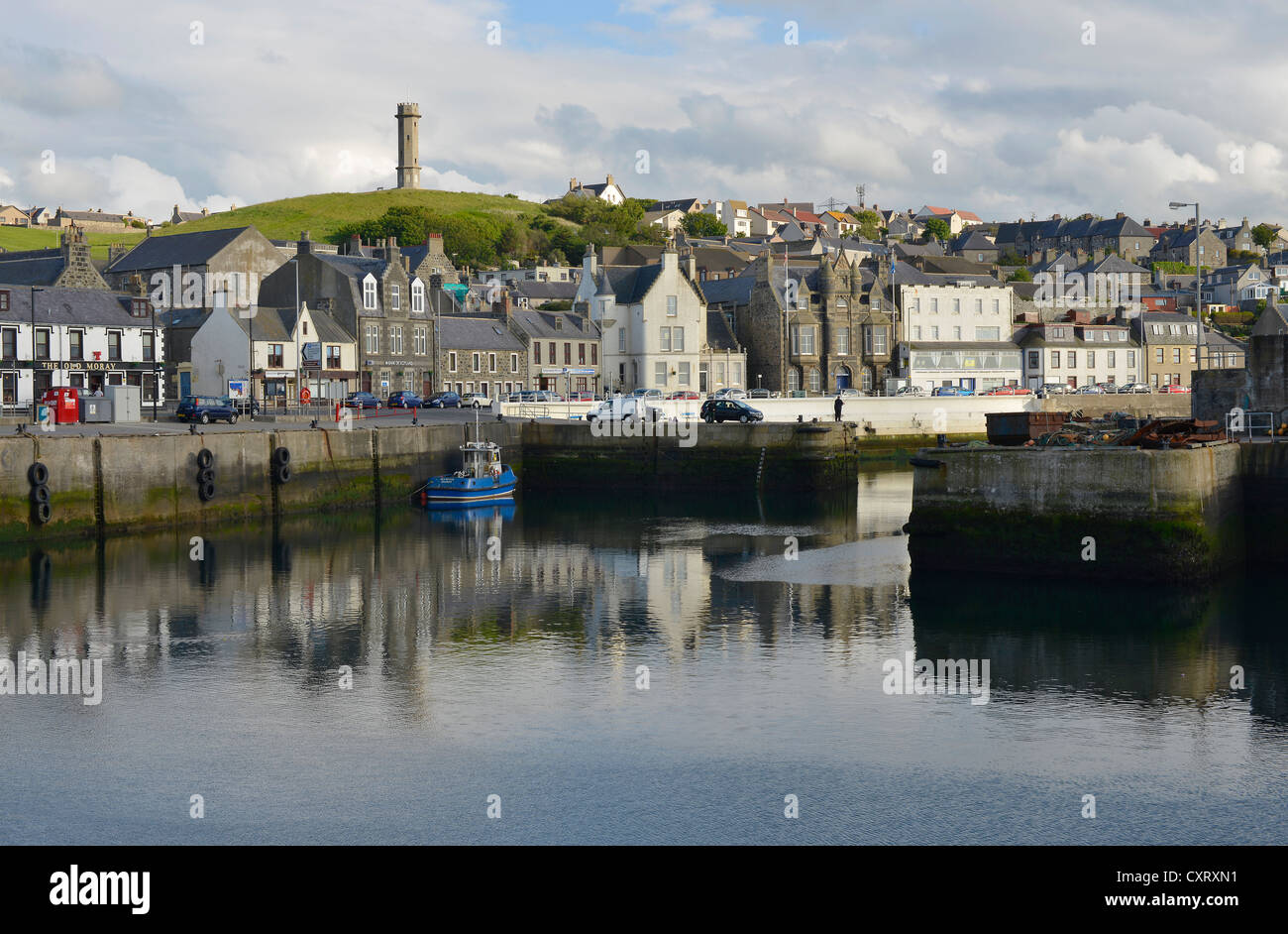 Harbour, pier, town of Macduff, Banffshire, Scotland, United Kingdom, Europe Stock Photo Alamy