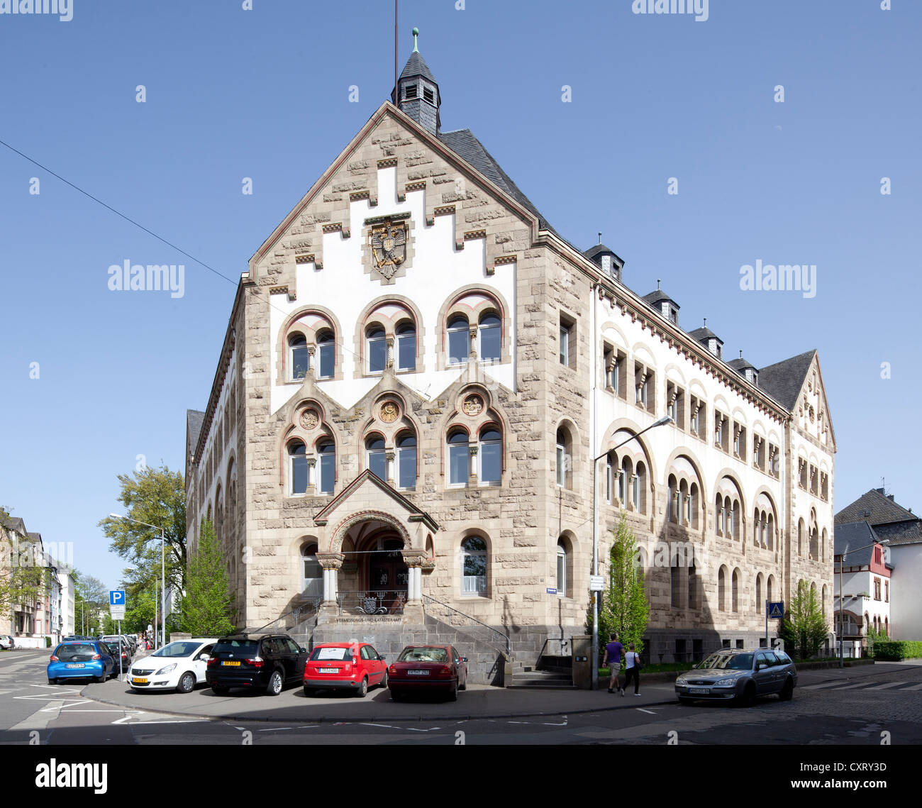 Land registry office, Trier, Rhineland-Palatinate, Germany, Europe, PublicGround Stock Photo