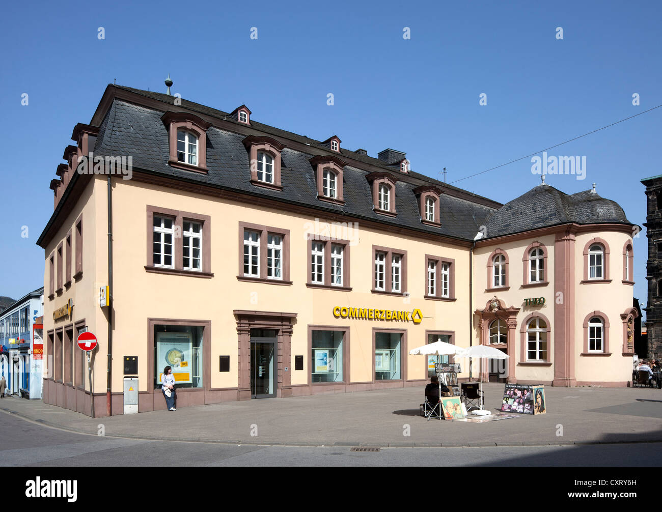 Former St.-Nikolaus-Hospital, office building, Trier, Rhineland-Palatinate, Germany, Europe, PublicGround Stock Photo