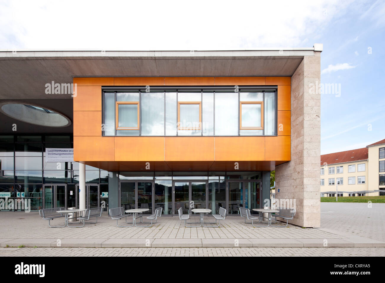 Technical University of Ilmenau, Humboldt Building, central lecture hall and seminar room building, Ilmenau, Thuringia Stock Photo