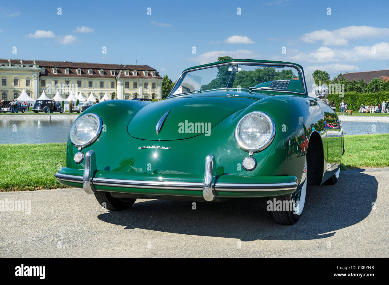 Porsche 356 Speedster, built from 1954, festival of classic cars 'Retro Classics meets Barock', Schloss Ludwigsburg Palace Stock Photo