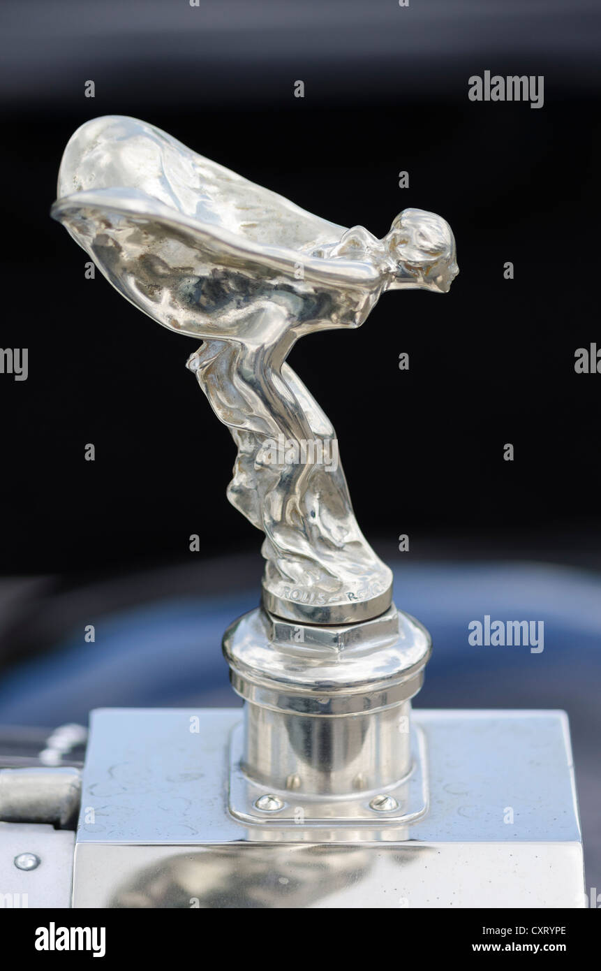 Spirit of Ecstasy" or "Emily", Rolls-Royce hood ornament, built from 1912,  festival of classic cars Stock Photo - Alamy
