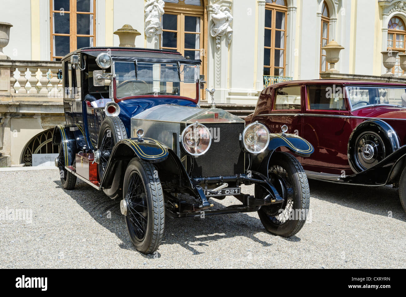 Rolls-Royce Silver Ghost I, built after 1906, Classics meets Barock classic car meeting, Ludwigsburg Palace, administrative Stock Photo