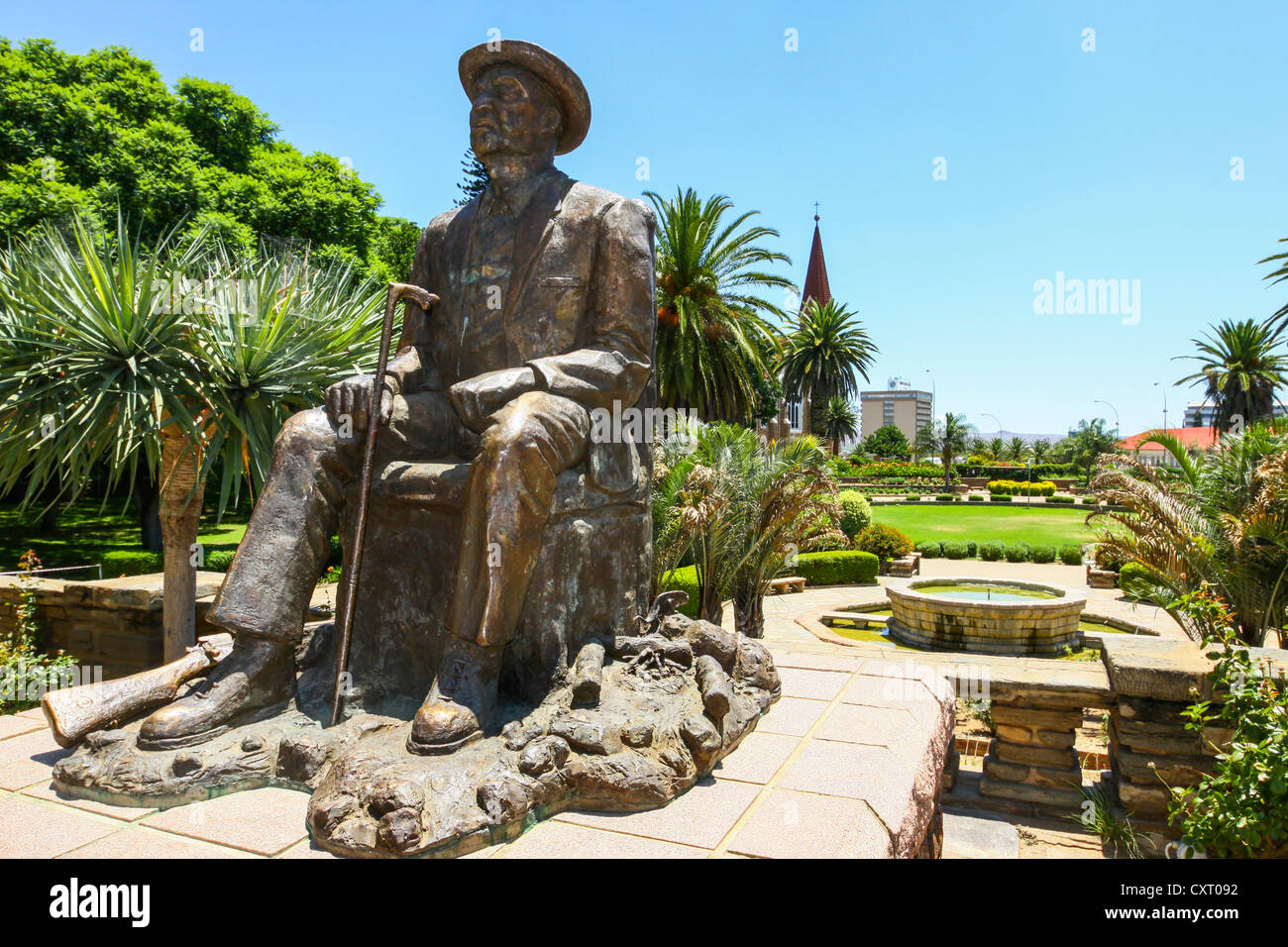 Statue of Hosea Kutako, Parliament Gardens, Windhoek, Namibia, Africa