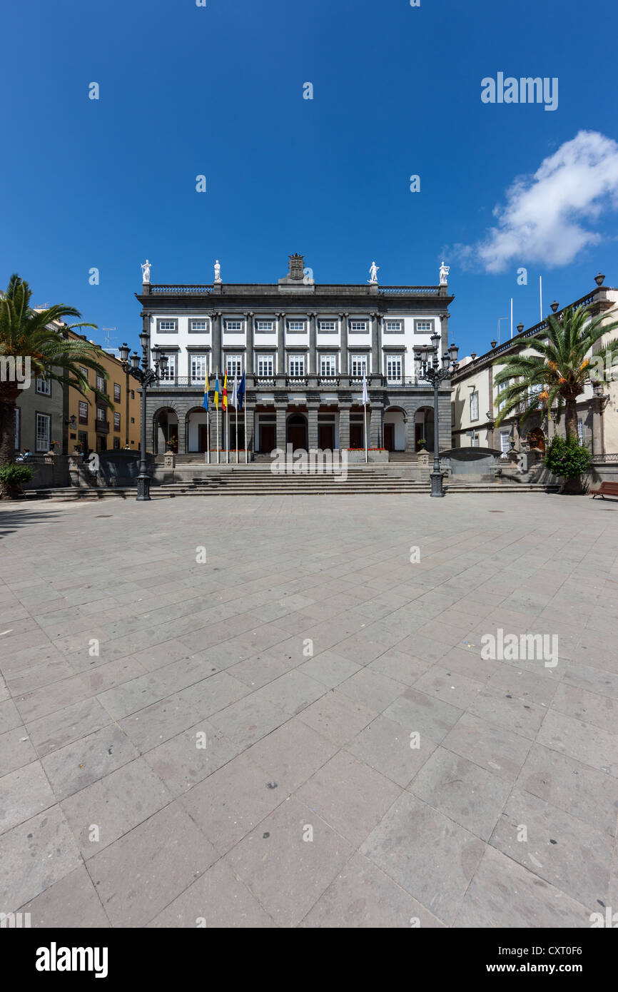Plaza Santa Ana square, Casas Consistoriales, Town Hall, Vegueta ...