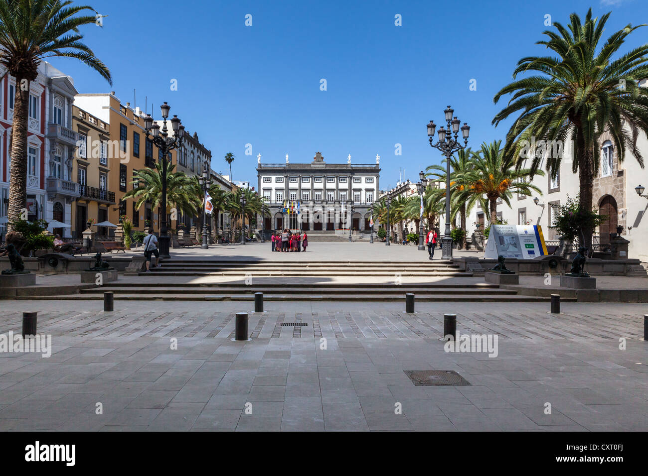 Plaza Santa Ana square, Vegueta, historic town centre of Las Palmas, Las  Palmas de Gran Canaria, Gran Canaria, Canary Islands Stock Photo - Alamy