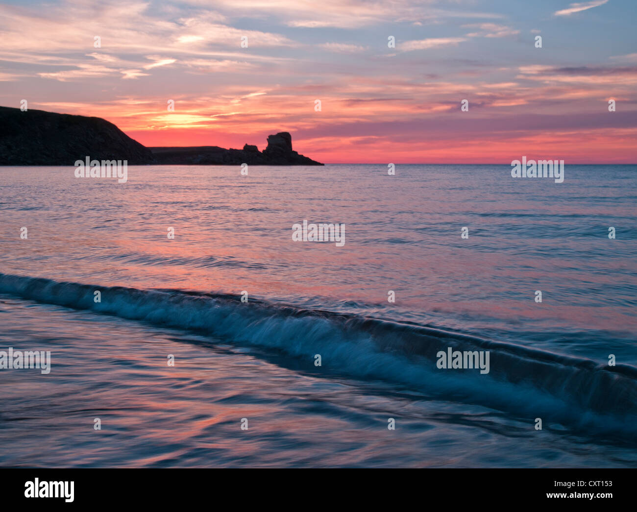 Cape breton islands beautiful atlantic sunsets Stock Photo