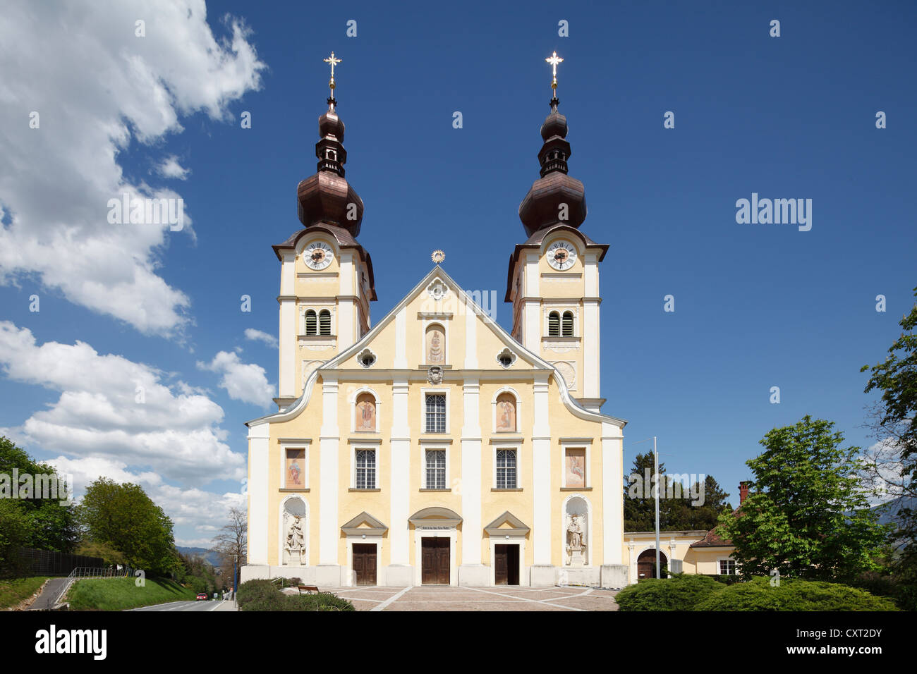 Pilgrimage church of Maria Loreto, St. Andrae, Lavanttal Valley, Carinthia, Austria, Europe, PublicGround Stock Photo