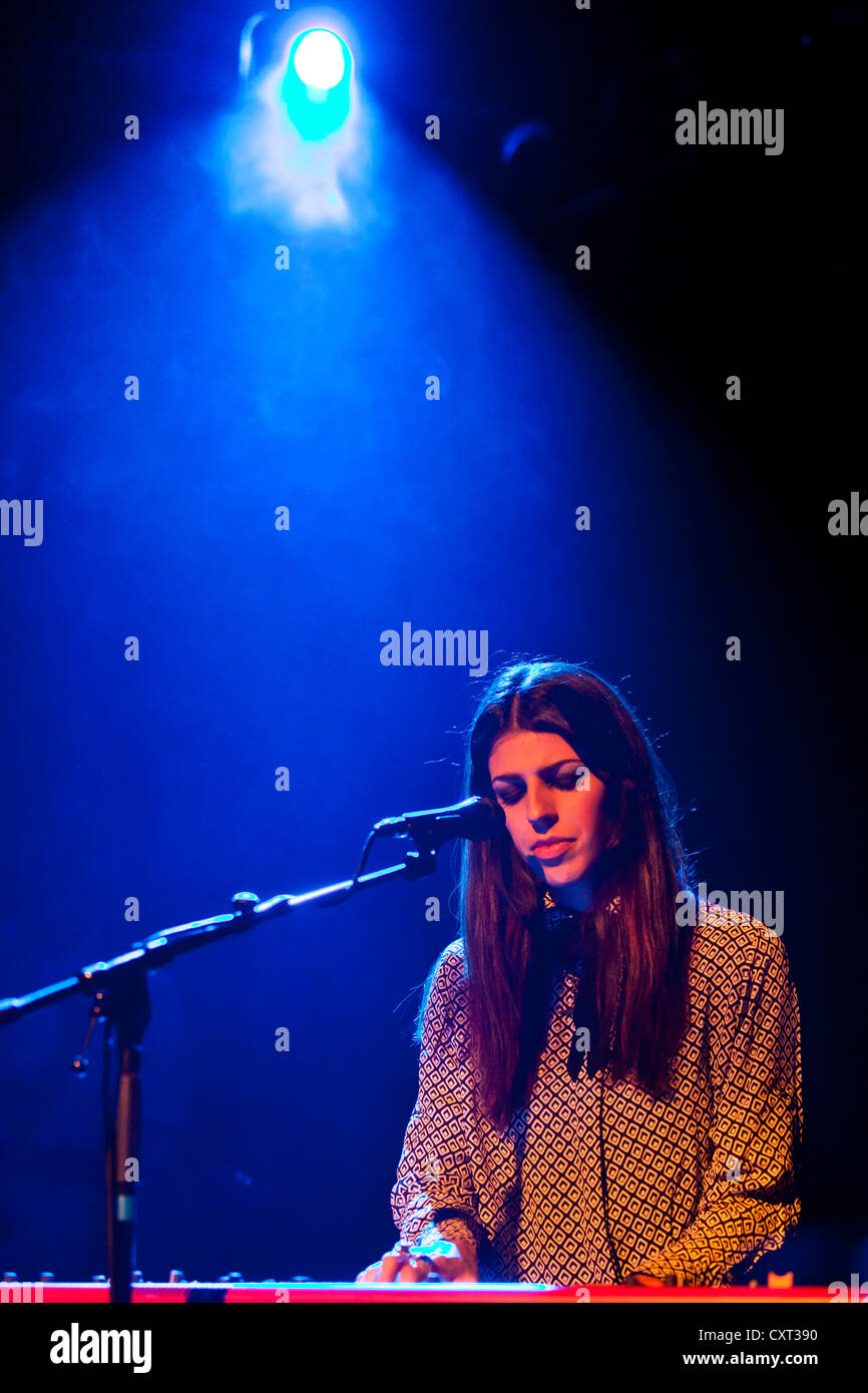 Brooke Fraser, New Zealand singer-songwriter, performing live at the Schueuer, Lucerne, Switzerland, Europe Stock Photo