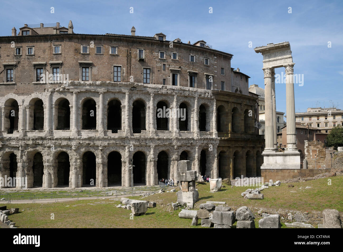 Teatro di Marcello, Theatre of Marcellus, Rome, Italy, Europe, PublicGround Stock Photo