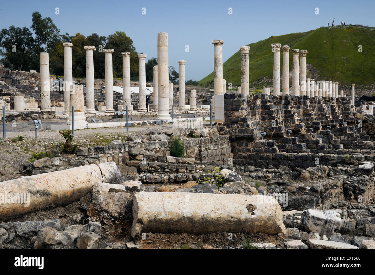 Main street, Bet Shean or Beit She'an, Israel, Middle East Stock Photo