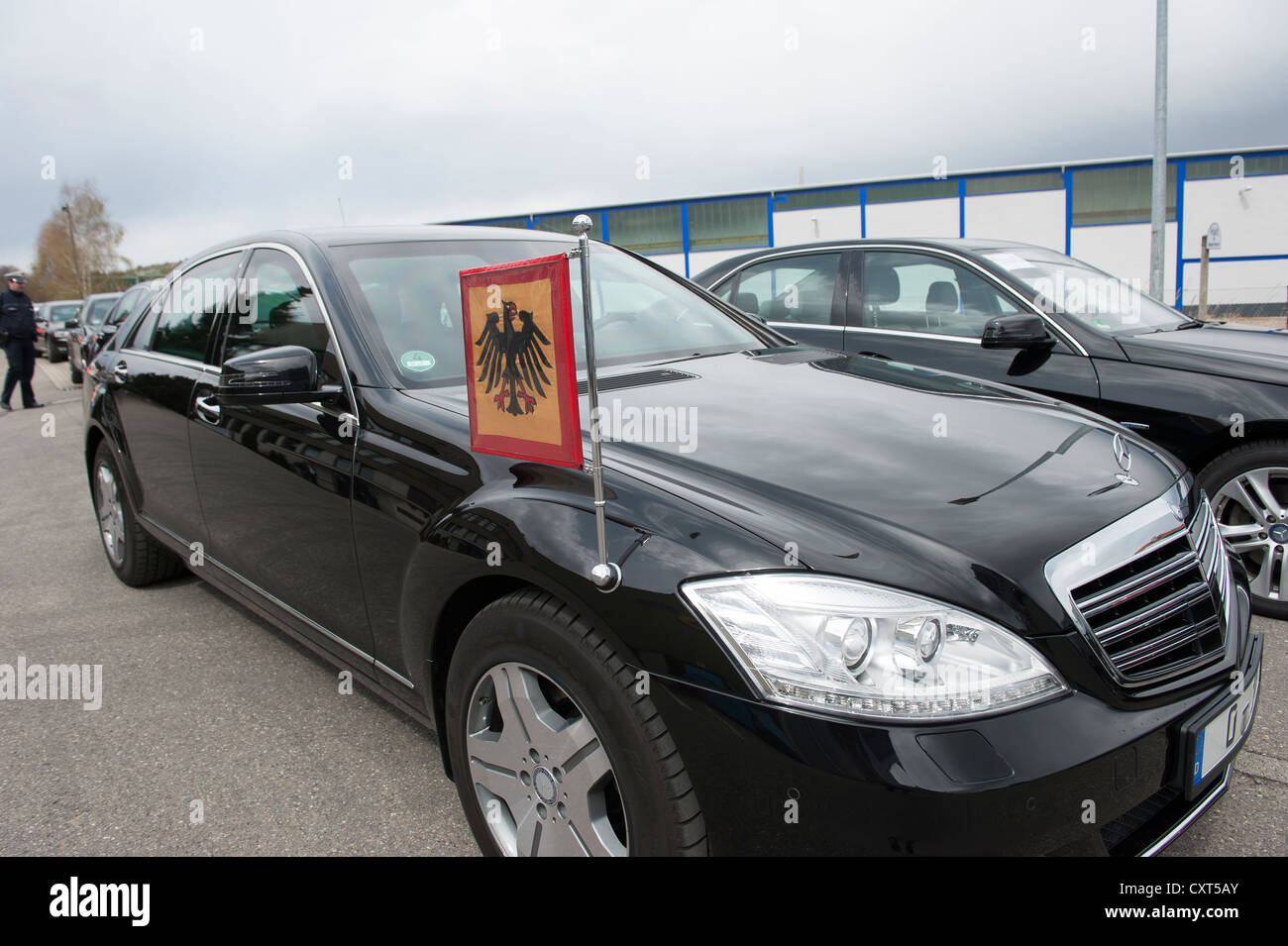 The official car of the German Federal President, inaugural visit of Federal President Joachim Gauck and his partner Daniela Stock Photo