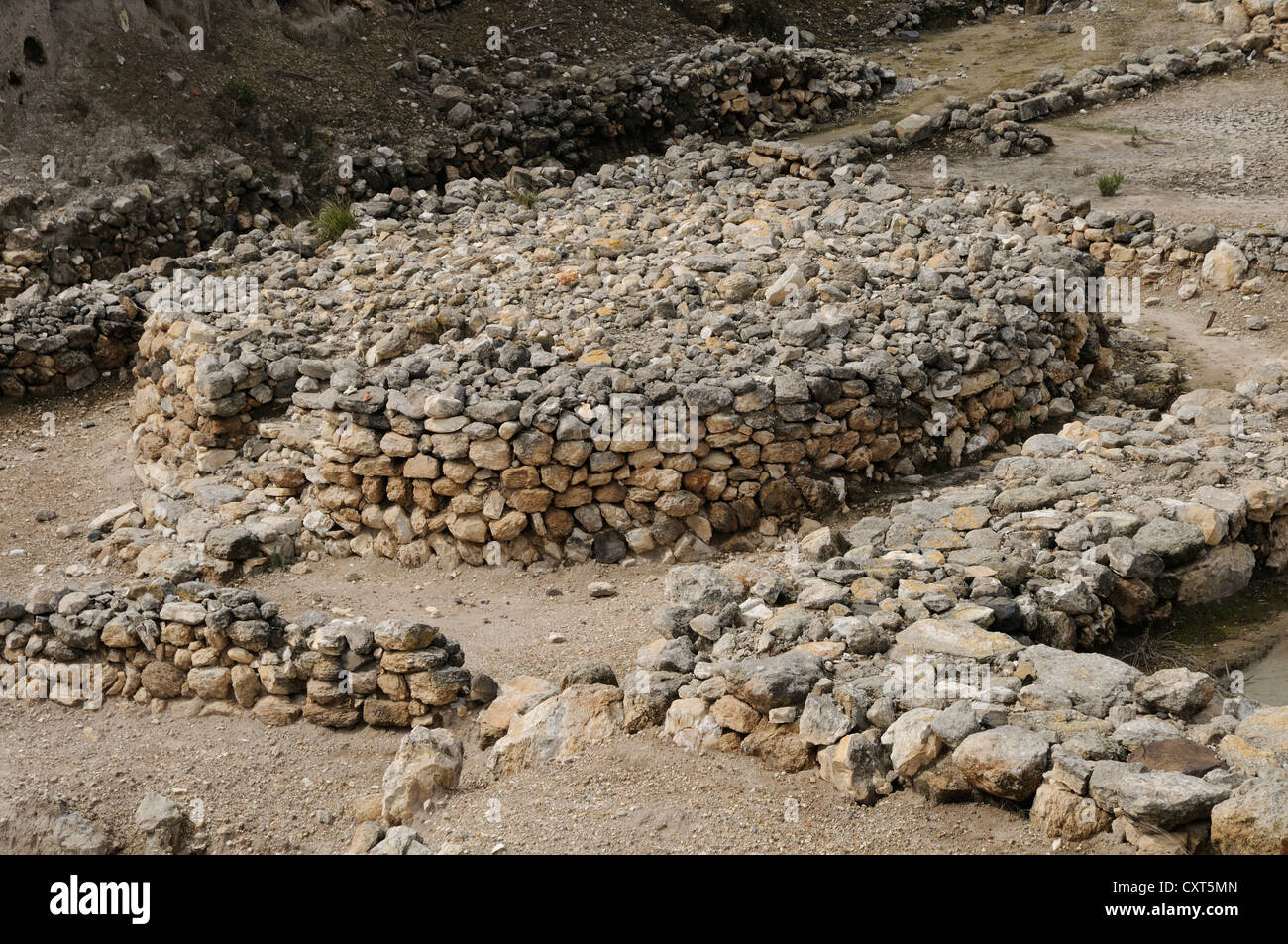 Remains of an altar, archaeological site of Megiddo, Israel, Middle East Stock Photo