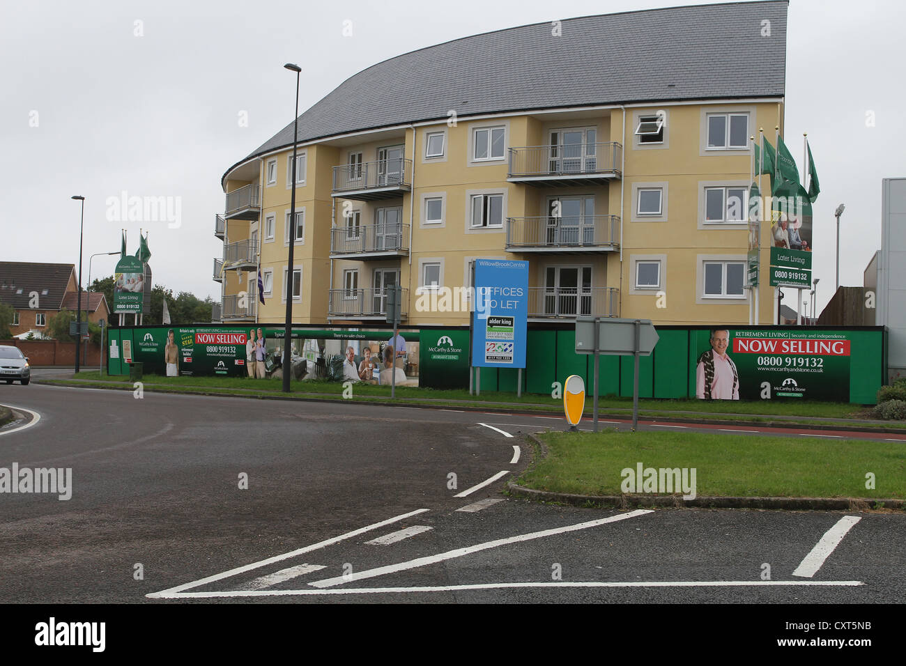 Newly built flats and apartments in Bradley Stoke, Bristol ,England, UK