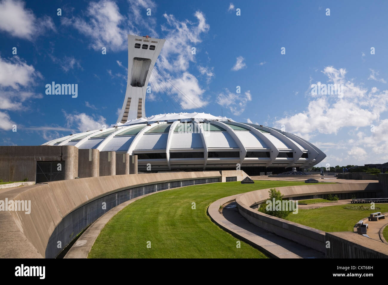 Montreal olympic stadium editorial stock image. Image of