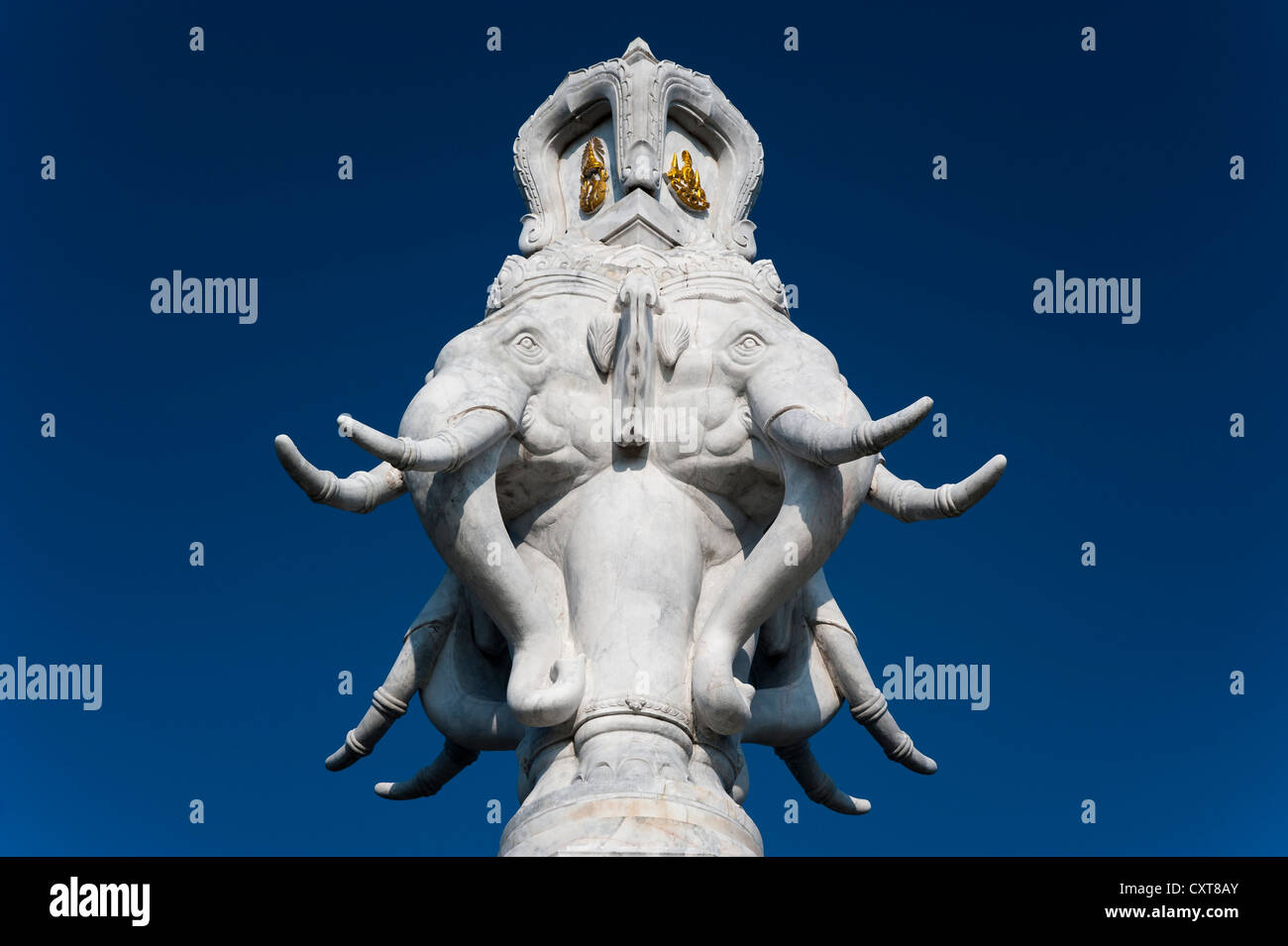 Multi-headed elephant sculpture, Bangkok, Thailand, Asia Stock Photo