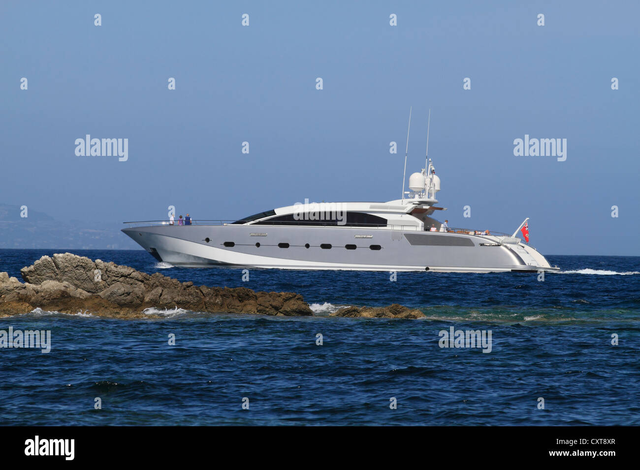 Shooting Star, a cruiser built by Danish Yachts, length: 38 meters, built  in 2011, French Riviera, France, Europe Stock Photo - Alamy