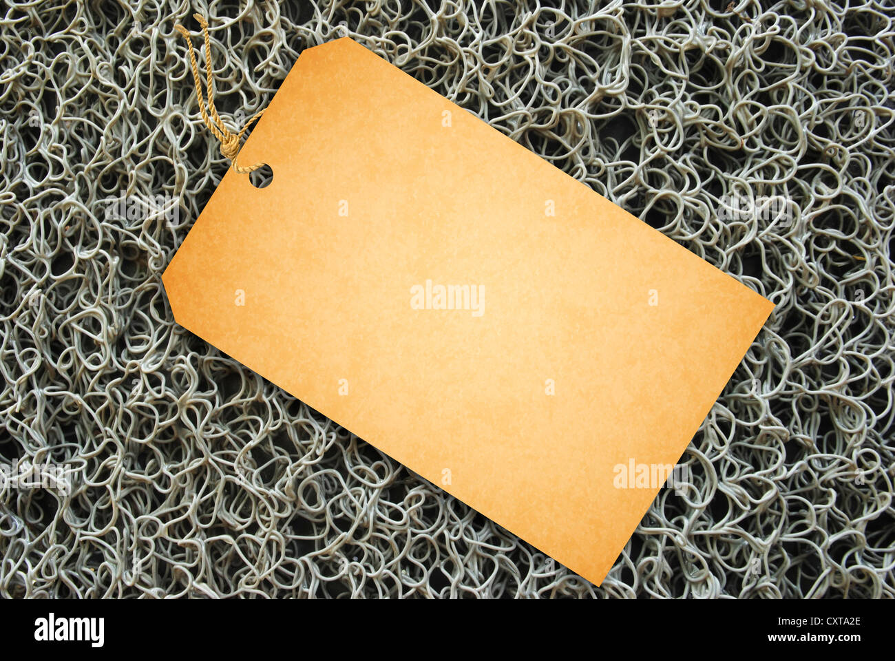 Sale Tag Isolated On Plain carpet texture Stock Photo Alamy