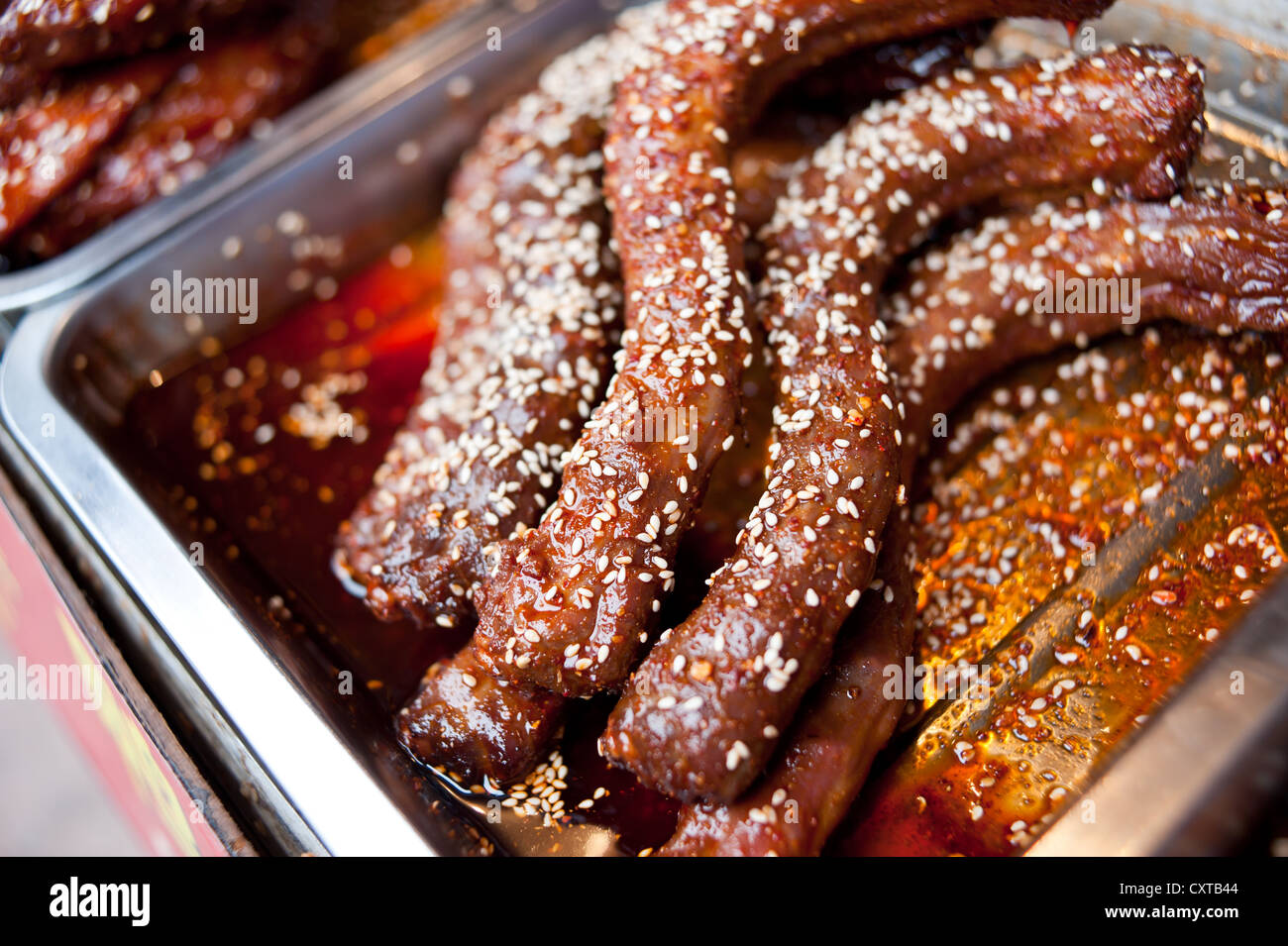 Duck neck, Chinese food Stock Photo - Alamy