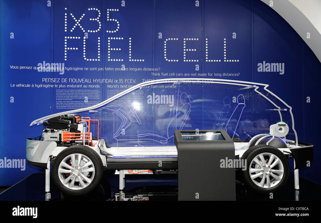 Hundai ix 35 FCEV,Fuel Cell,Electric car, zero emission, Paris Motor Show, France Stock Photo