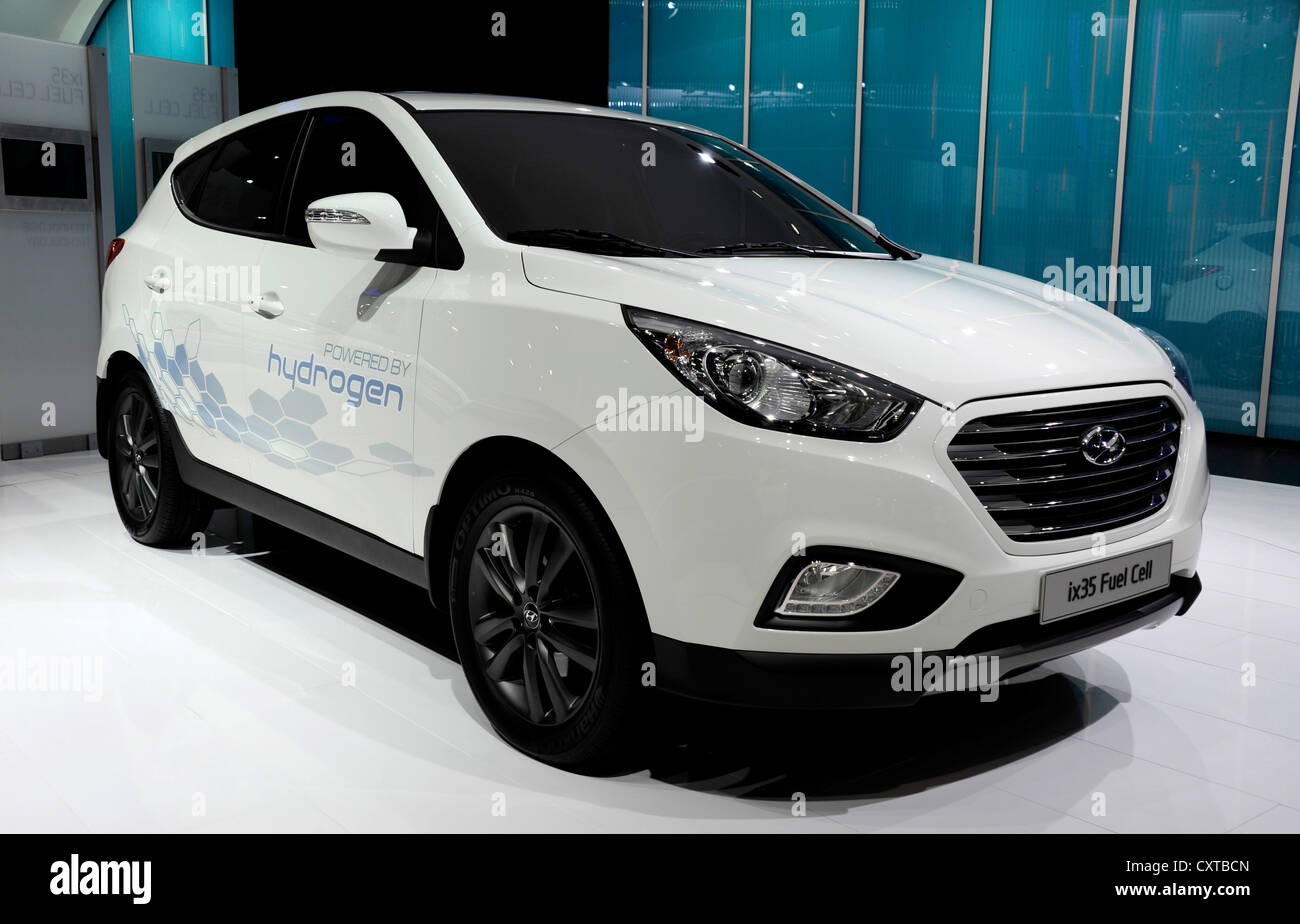 Hundai ix 35 FCEV,Fuel Cell,Electric car, zero emission, Paris Motor Show, France Stock Photo