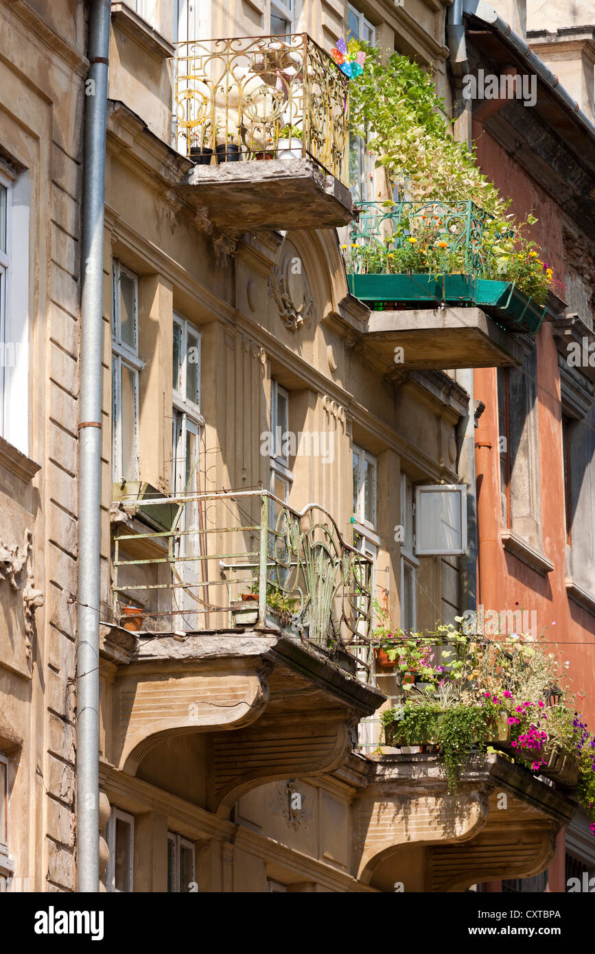 Typical apartment building, L'viv city centre, Ukraine Stock Photo Alamy
