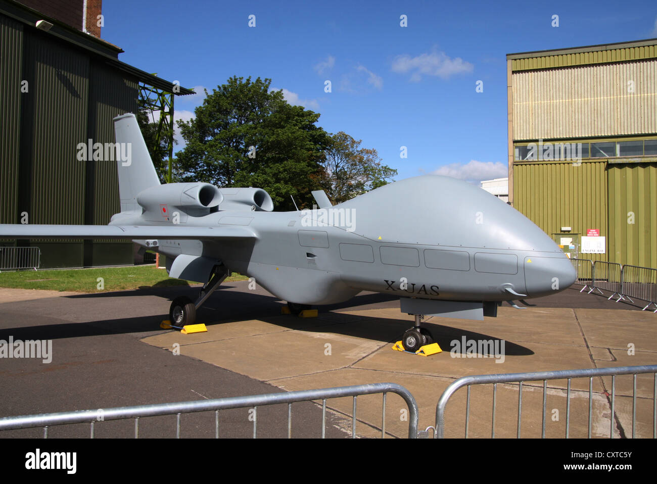 Talarion MALE Unmanned Air Vehicle (UAV), France, 'The maiden flight of Talarion is planned for 2013.'A mock-up of the Talarion. Stock Photo
