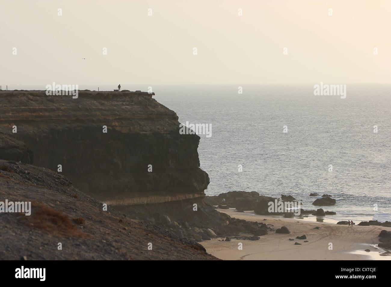Fuerteventura, a beautiful deserted beach, seaside, sand, Canary Islands, Spain Stock Photo