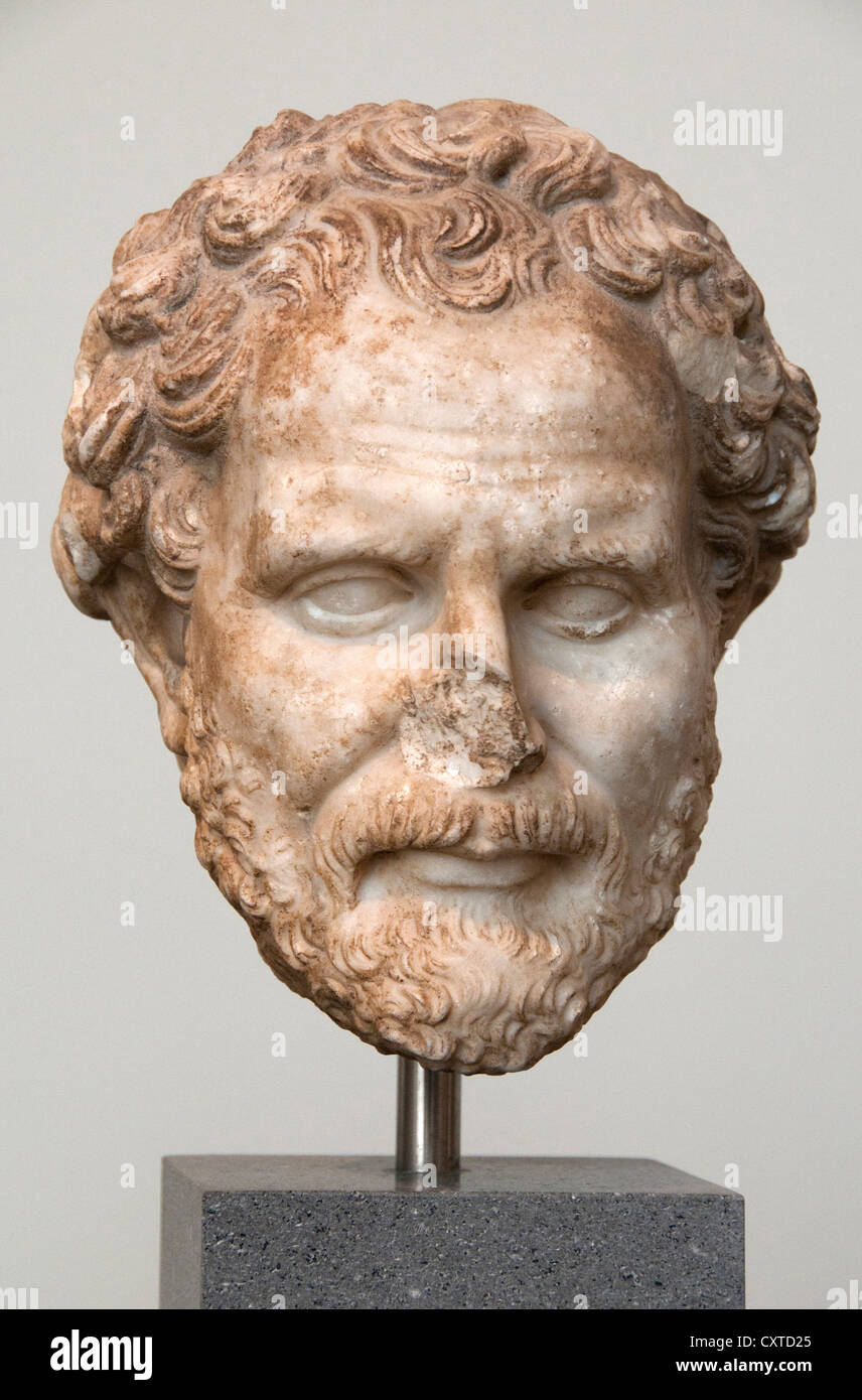 Demosthenes 384 -322 Greek Athens greatest orator of Greece Stock Photo