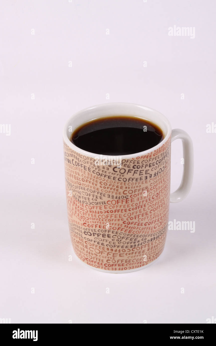Steaming hot cup of black coffee hires stock photography and images