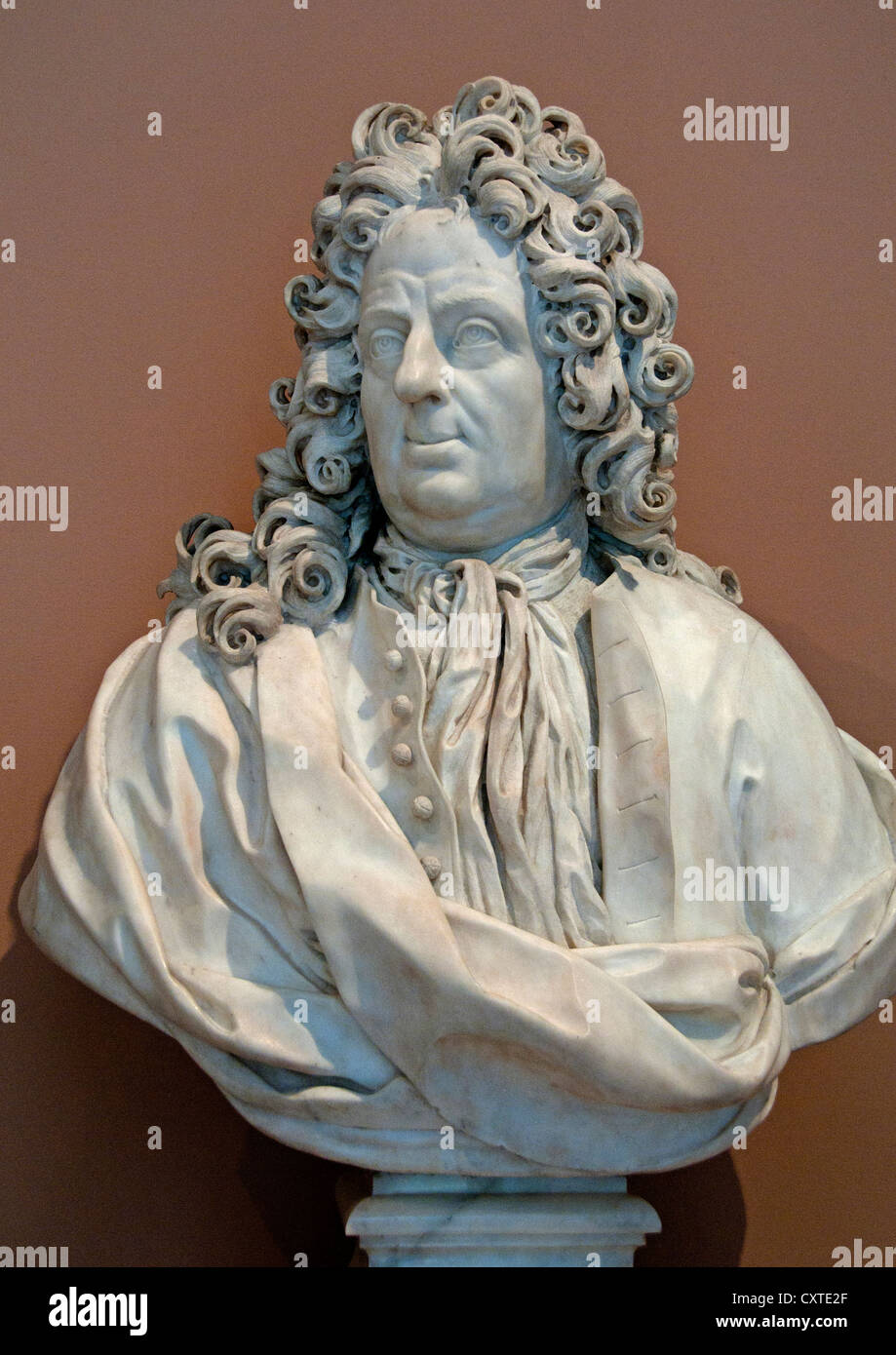 Giovanni Andrea Muti Bernardino Cametti  (1670–1736) ca. 1725 Italian Rome Marble Sculpture Italy Stock Photo