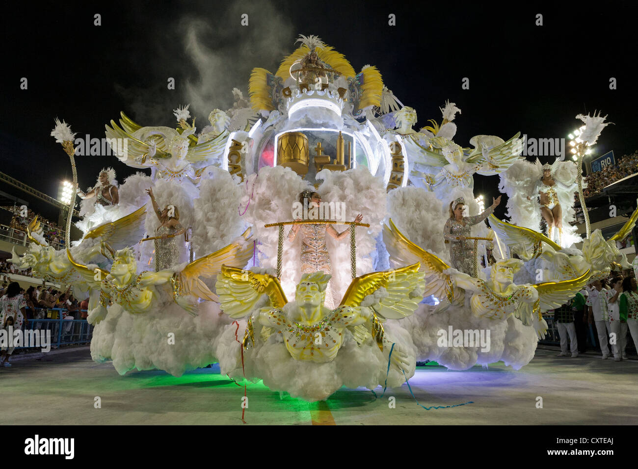 Elaborate Float in Carnival Rio de Janeiro Brazil Stock Photo