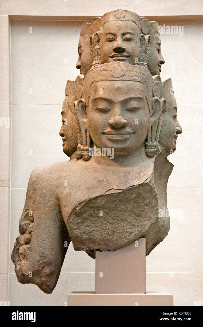 Esoteric Buddhist god Hevajra Angkor  Wat period 12th–early 13th century  Cambodia Cambodian Stone 73.7 cm Stock Photo