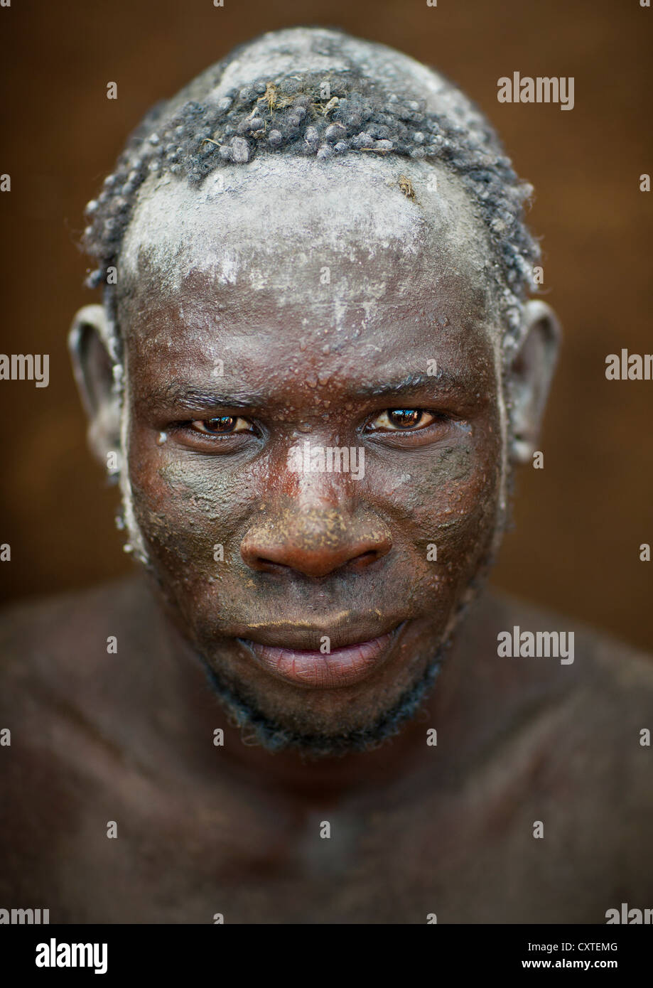 Bodi Tribe Man With Hair Decorated With Ashes, Hana Mursi, Omo Valley ...