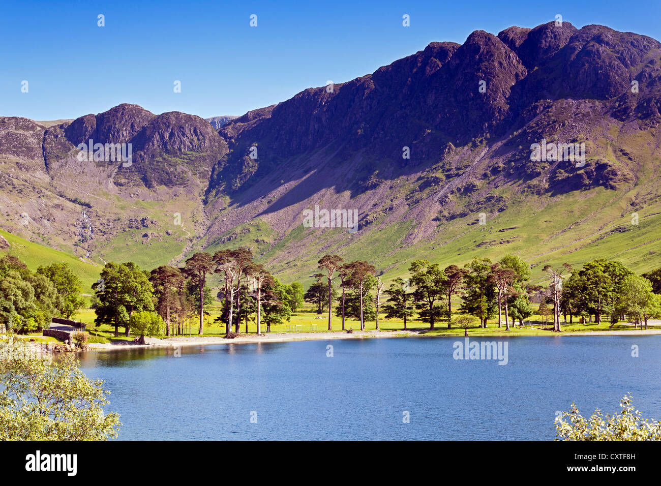 Haystacks Mountain overlooking Buttermere in the Lake District National Park Cumbria Stock Photo