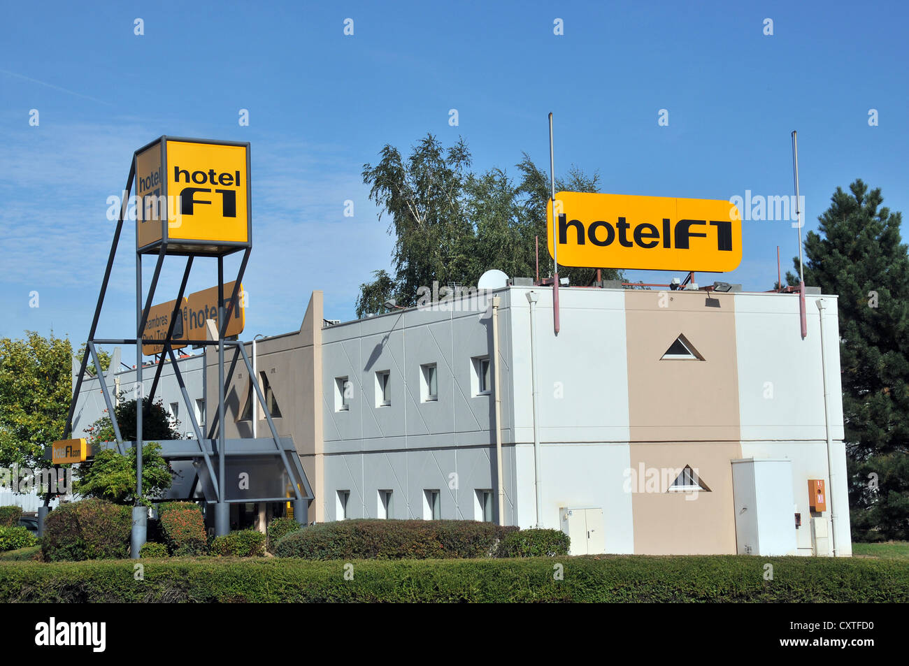 hotel F1 Coudes Auvergne Massif Central France Stock Photo