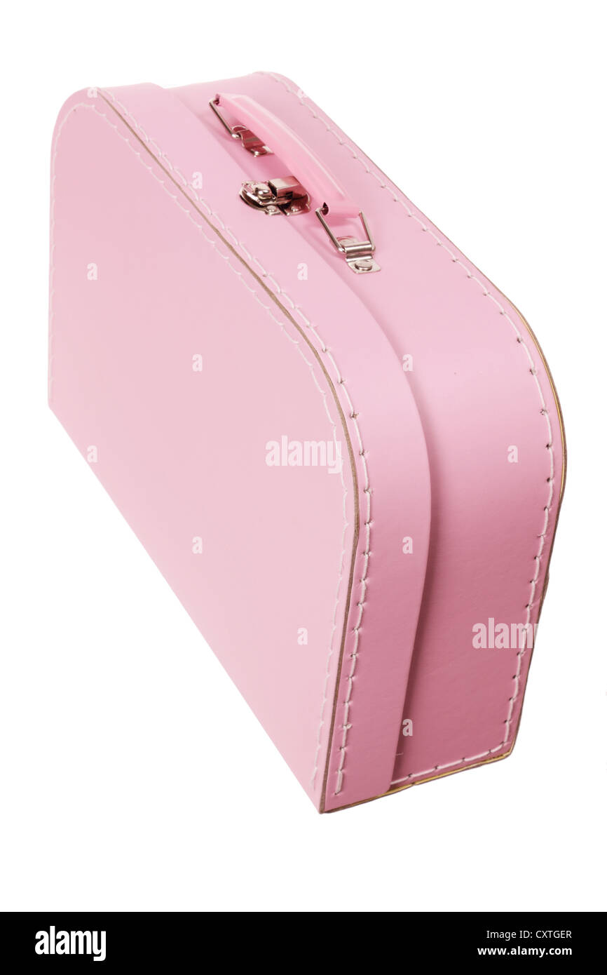 pink mini suitcase