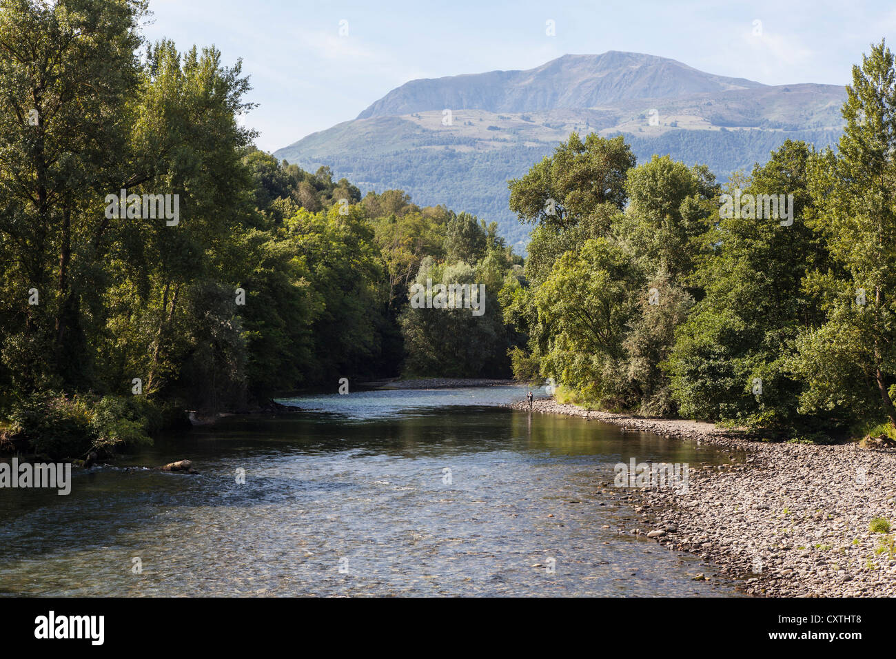 River Gave de Pau near Lourdes, Hautes Pyrenees, France Stock Photo - Alamy