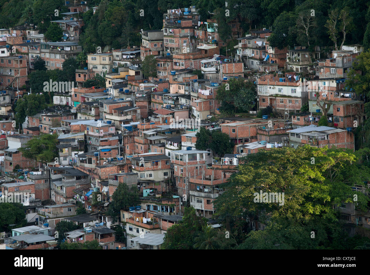 Morro da Babilonia Favela Rio de Janeiro Brazil Stock Photo