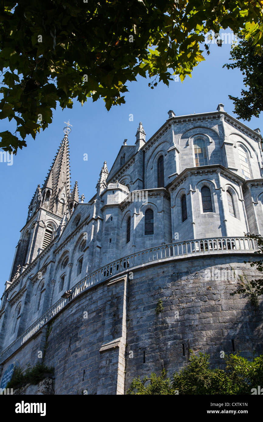 Sanctuary of Our Lady of Lourdes, Lourdes, Hautes Pyrenees, France Stock Photo