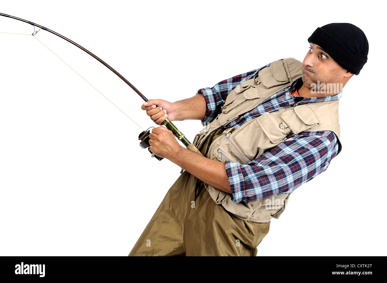 Fishing Rod Isolated on White Stock Image - Image of imitation, design:  137106883