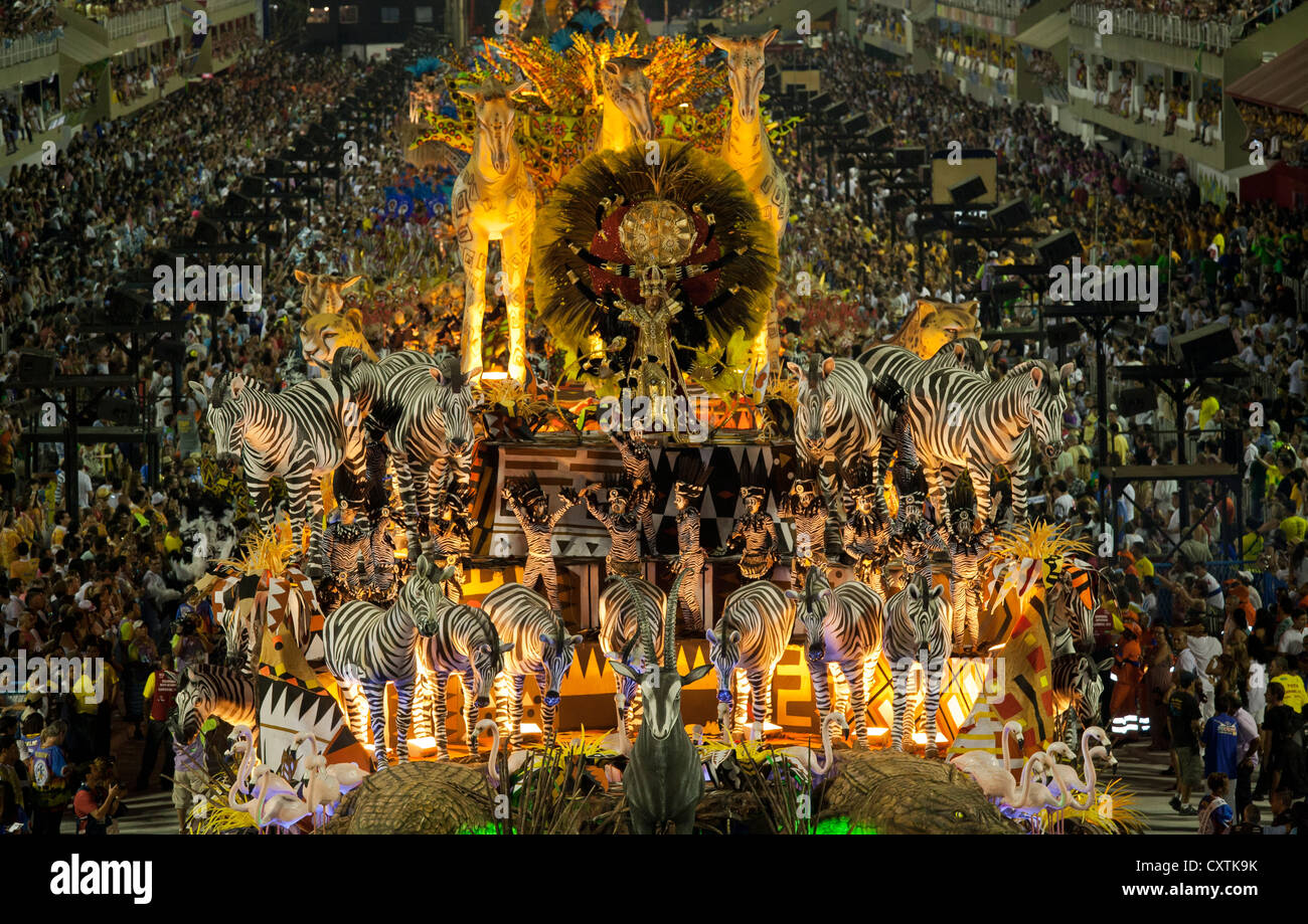 Animal Float In Carnival Parade Rio De Janeiro Brazil Stock Photo Alamy